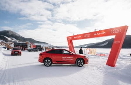 Mer laddar provkörningsbilarna på Audi Parkour i Åre